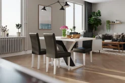 Scandinavian Choice Cesi Spisegruppe 140 cm med 4 Viktor Stol