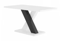 Concept 55 Cesi Spisegruppe Rektangulært spisebord 140 cm + 6 Isoda Lærstoler