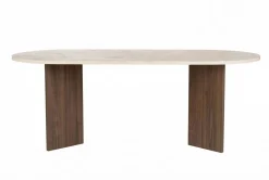 Spisebord & Kjøkkenbord-Ceylin Spisebord 200x75x90 cm Travertine Walnut