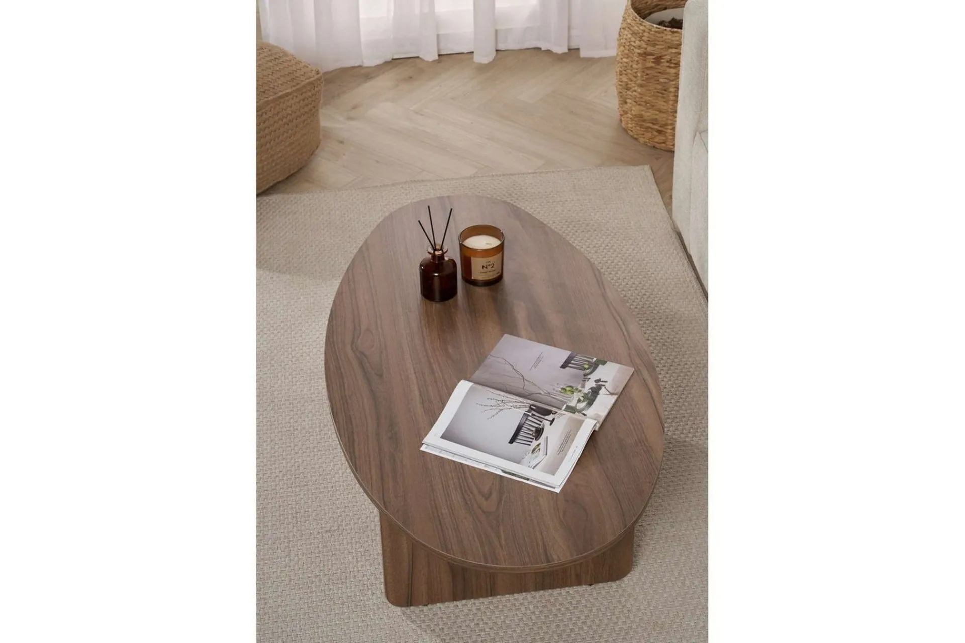 Sofabord-Ceyra Sofabord 120 cm Valnöt