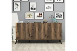 Gangbord|Avlastningsbord-Challur Konsollbord 180 cm Tre/Natur,Svart,Mørkebrun