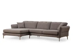 Sofa Med Sjeselong-Chandara Sofa med Divan 5-seter Grey