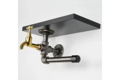 Baderom-Chandina Toalettpapirholder 30x17 cm Svart