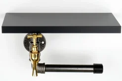 Baderom-Chandina Toalettpapirholder 30x17 cm Svart
