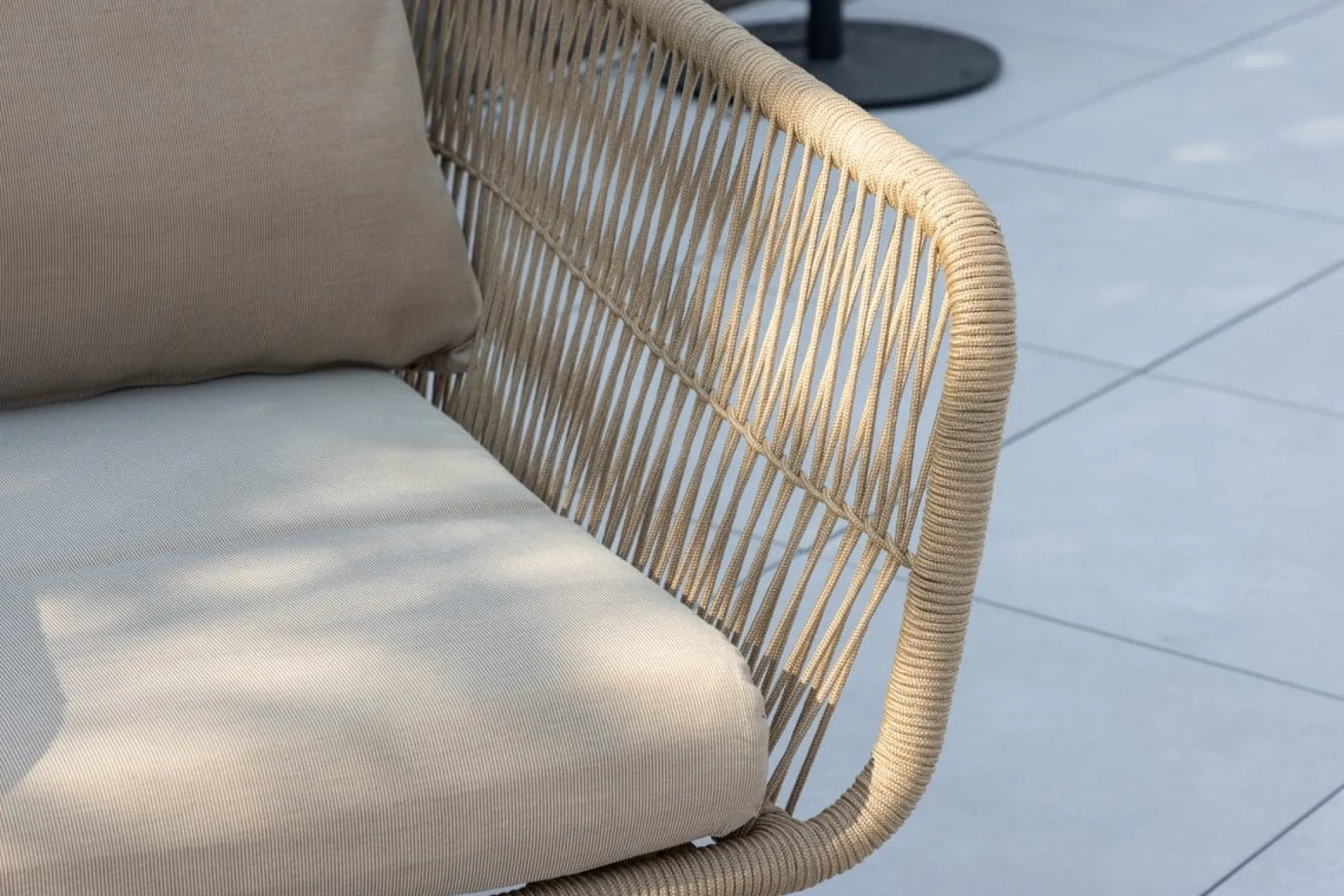 Venture Home Veranda & Terrasse|Loungesett-Chania sofagruppe 2-seters sofa + 2 lenestoler med bord utendørs Brun