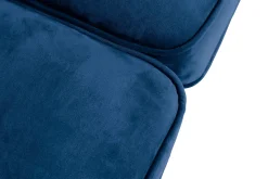 Manor House 2 Seter Sofa-Chesterfield Lyx 2-seter Liten fløyelssofa – Dyp sofa 160 cm bred Blå