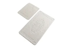 Baderomsmatte|Baderomsmatte-Chilai Home Badematte Sett med 2 Beige/Grå/Hvit