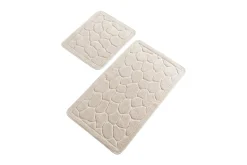 Baderomsmatte|Baderomsmatte-Chilai Home Badematte Sett med 2 Beige/Grå