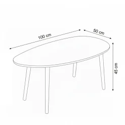 Childress sofabord 100 cm