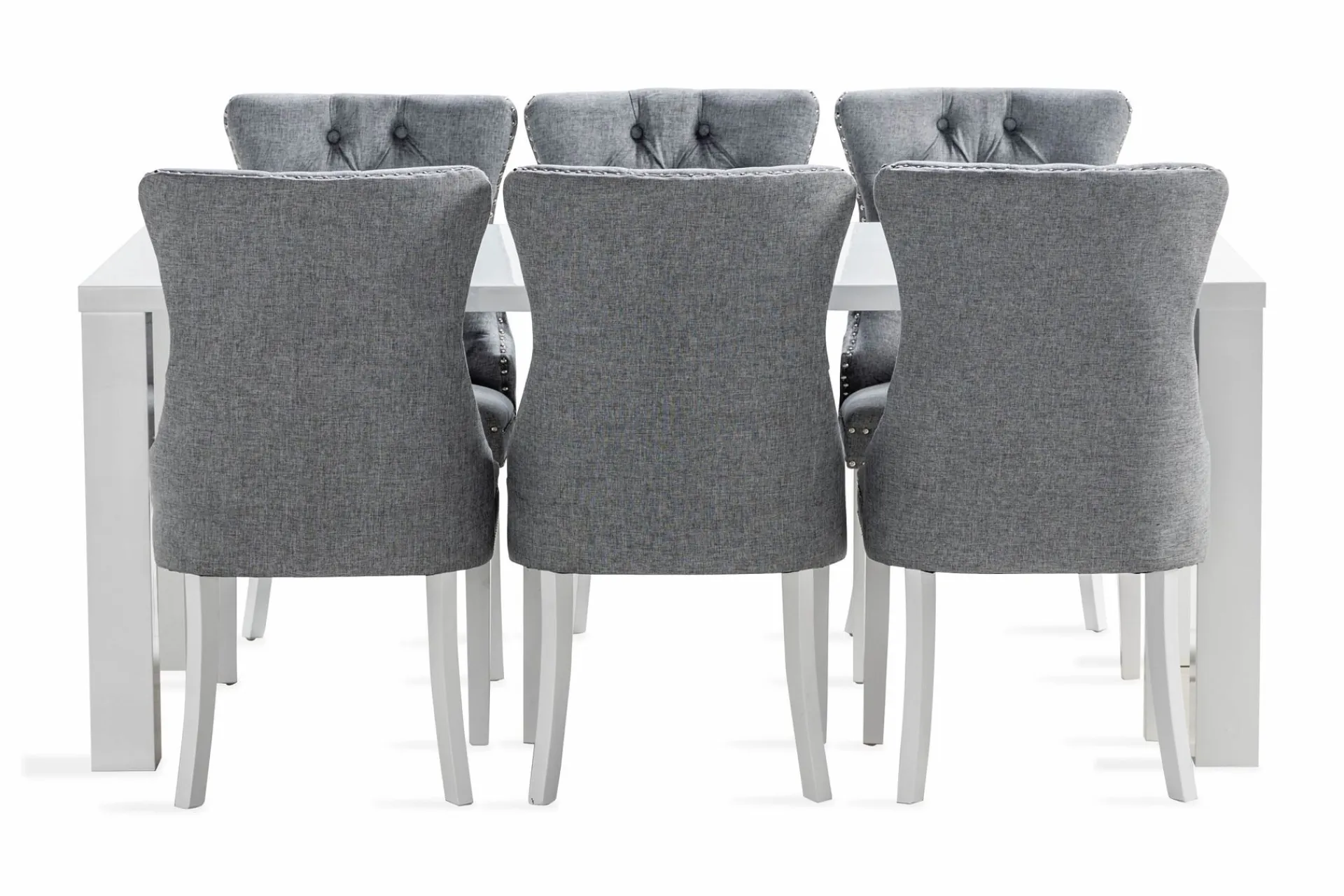 Concept 55 Spisegrupper-Cibus Spisegruppe 180 cm inkl. 6 Bergviken Stoler Hvit