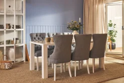 Concept 55 Spisegrupper-Cibus Spisegruppe 180 cm inkl. 6 Bergviken Stoler Hvit