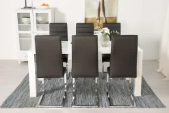 Concept 55 Spisegrupper-Cibus Spisegruppe med 6 Stoler Hvit