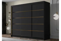 Vegghengt Oppbevaring|Knaggerekke-Cinerea Garderobe 250x215 cm Svart