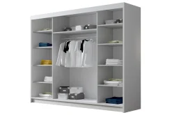 Vegghengt Oppbevaring|Knaggerekke-Cinerea Garderobe 250x215 cm Svart