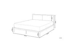 Bedly Sengeramme & Sengestamme-Clamart Dobbeltseng 180 | 200 cm Svart