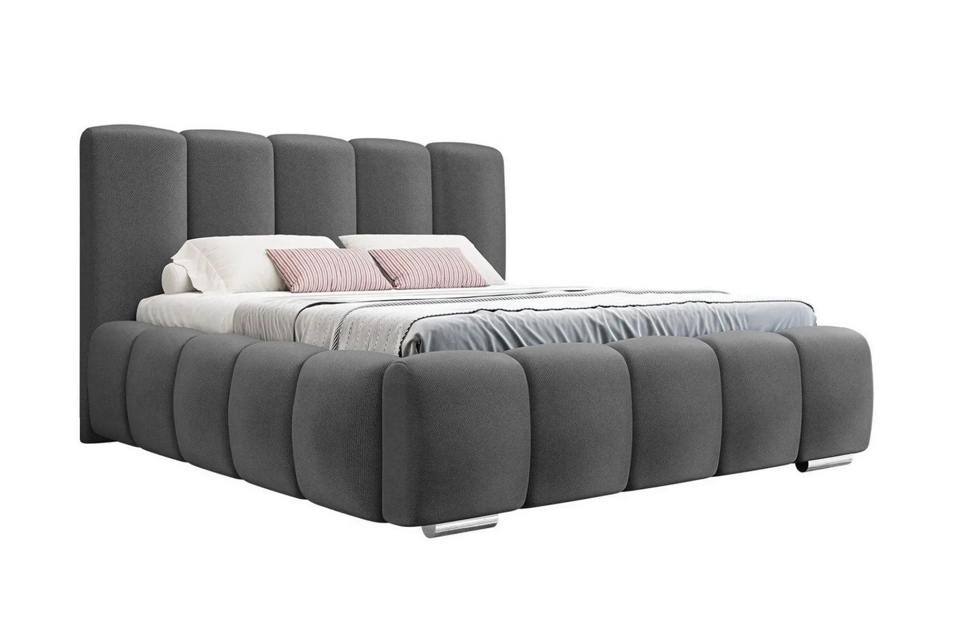 Sengeramme & Sengestamme|Seng Med Oppbevaring-Cleaton Sengeramme 180x200 cm Mørkegrå