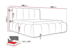 Cleaton Sengeramme 160x200 cm