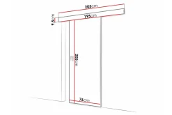 Dører & Porter-Clonmore Highboard Graphite Grafitt