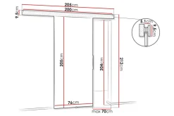 Dører & Porter-Clonmore Highboard White Hvit