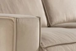 2 Seter Sofa-Cloudia Fløyelssofa 2-seters Beige