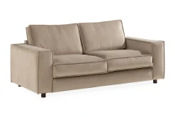 2 Seter Sofa-Cloudia Fløyelssofa 2-seters Beige