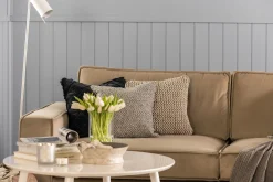 2 Seter Sofa-Cloudia Fløyelssofa 2-seters Beige