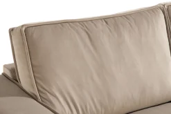 2 Seter Sofa-Cloudia Fløyelssofa 2-seters Beige