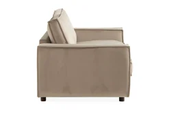 2 Seter Sofa-Cloudia Fløyelssofa 2-seters Beige