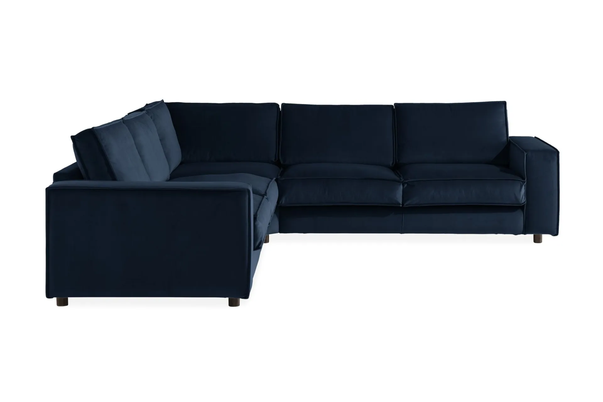 Hjørnesofa-Cloudia Hjørnesofa Fløyel Blå