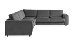 Hjørnesofa-Cloudia Hjørnesofa Large Fløyel Grey