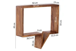 Wohnling Vegghylle-Clutts Vegghylle 2-pk Tre/Natur