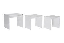 Avlastningsbord-Coffee Table høyglans Hvit