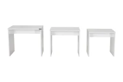 Avlastningsbord-Coffee Table høyglans Hvit