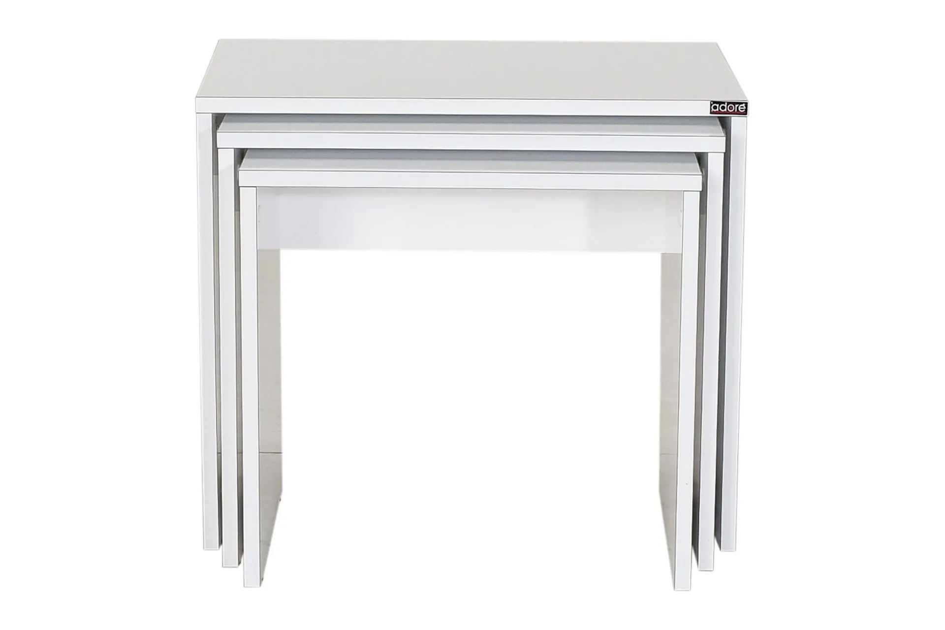 Avlastningsbord-Coffee Table høyglans Hvit