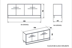 Cofield Sidebord 180 cm