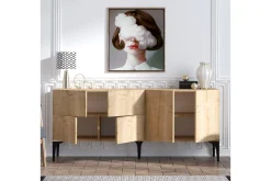 Gangbord|Avlastningsbord-Colldela Avlastningsbord 180 cm Natur
