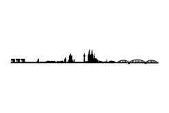 Cologne Skyline Veggdekor