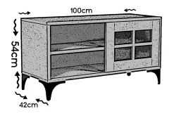 Comfortale TV-benk 100 cm