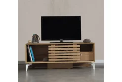 Tv-Benk & Mediabenk-Comfortale TV-benk 125 cm Brun