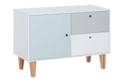 VOX Concept Kommode Hvit / Blå / Natur