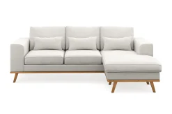 Scandinavian Choice Copenhagen Compact 3-seters Vendbar L-formet Divansofa i Stoff