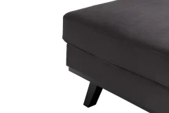 Scandinavian Choice Velour Sofa & Fløyel Sofa|U-Sofa-Copenhagen Compact 4-seters Venstrevendt U-formet Large Sofa med Divan og Sjeselong i Fløyel Mørkegrå