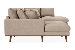 Scandinavian Choice U-Sofa-Copenhagen Premium 5-personers Højrevendt U-formet Dyb Sofa med Divan og Chaiselong i Stoff Ljusbrun