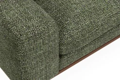 Scandinavian Choice Sofa Med Sjeselong-Copenhagen Premium 4-personers Højrevendt L-formet Dyb Chaiselongsofa i Chenille Grønn
