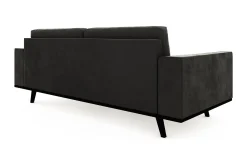Scandinavian Choice Velour Sofa & Fløyel Sofa-Copenhagen 3-seters Fløyelssofa Mørkegrå