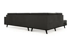 Scandinavian Choice Copenhagen 4-seters Venstrevendt L-formet Sjeselongsofa i Fløyel