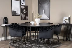 Furniture Fashion Spisegrupper-Copenhagen Spisegruppe med 6 Limhamn Spisestoler Svart