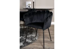 Furniture Fashion Spisegrupper-Copenhagen Spisegruppe med 6 Limhamn Spisestoler Svart