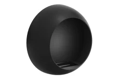 Nordflamma Tillbehør Peiser|Peis Uten Pipe-Corbo Liten Vegghengt Rund Etanolkamin 60x23x60 cm i Stål Svart