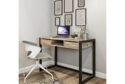 Corieon Skrivebord 115 cm med Oppbevaring Skuffer + Hylle